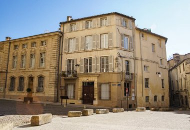 Avignon, Fransa - 25 Şubat, 2018. Mimari ve tip-in Güney Avrupa ülkesindeki şehirler.