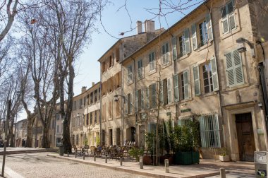 Avignon, Fransa - 25 Şubat, 2018. Mimari ve tip-in Güney Avrupa ülkesindeki şehirler.