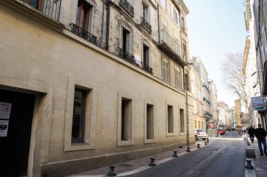 Avignon, Fransa - 25 Şubat, 2018. Mimari ve tip-in Güney Avrupa ülkesindeki şehirler.