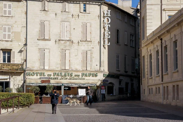 Avignon Francie Února 2018 Architektura Typy Měst Jihu Evropy — Stock fotografie