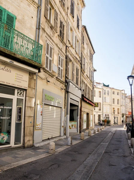 Aviñón Francia Febrero 2018 Arquitectura Tipos Ciudades Sur Europa —  Fotos de Stock