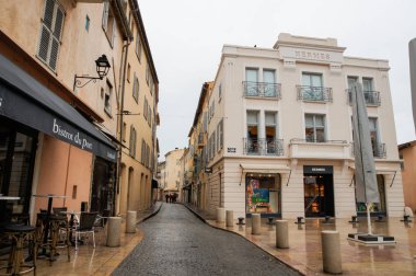 Saint Tropez, Fransa-24 Şubat, 2018. Mimari ve tip-in Güney Avrupa ülkesindeki şehirler.