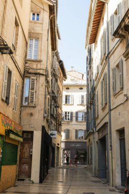 Veuve, Fransa - 1 Mart, 2018. Mimari ve tip-in Güney Avrupa ülkesindeki şehirler.