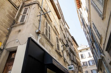 Veuve, Fransa - 1 Mart, 2018. Mimari ve tip-in Güney Avrupa ülkesindeki şehirler.