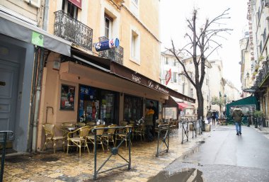 Aix-en-Provence, Fransa-25 Şubat, 2018. Mimari ve tip-in Güney Avrupa ülkesindeki şehirler.