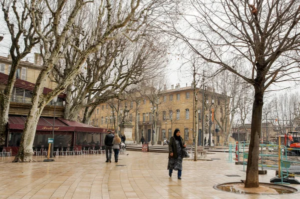 Aix Provence France Février 2018 Architecture Types Villes Sud Europe — Photo