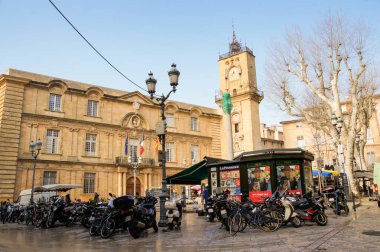 Aix-en-Provence, Fransa-25 Şubat, 2018. Mimari ve tip-in Güney Avrupa ülkesindeki şehirler.