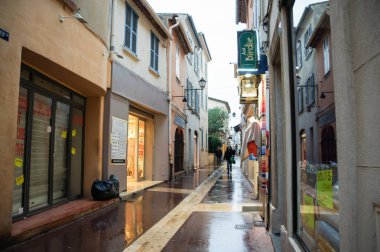 Saint Tropez, Fransa-24 Şubat, 2018. Mimari ve tip-in Güney Avrupa ülkesindeki şehirler.