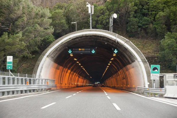 Ligurie Italie Février 2018 Vue Voiture Sur Les Routes Ville — Photo