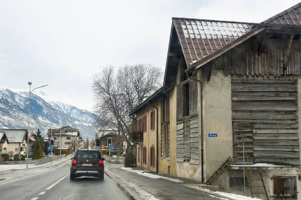 モントルー スイス 2018 道路や都市の車からの眺め — ストック写真