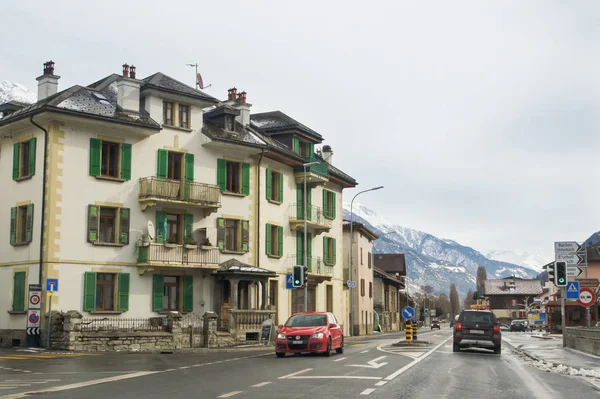 モントルー スイス 2018 道路や都市の車からの眺め — ストック写真