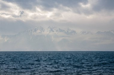 Vevey şehir ve çevresi.
