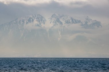 Vevey şehir ve çevresi.