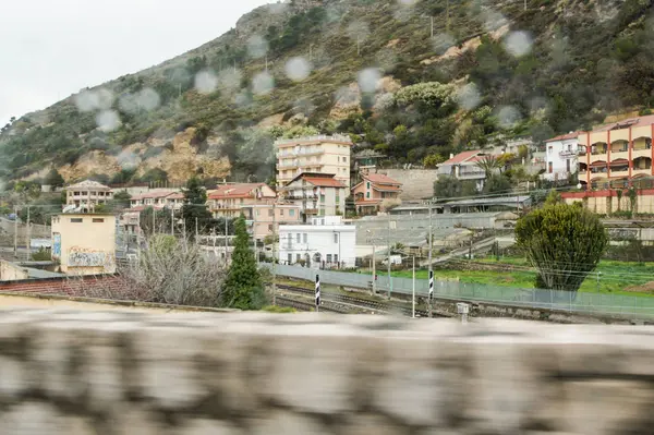 San Remo Itália Fevereiro 2018 Vista Carro Nas Estradas Cidade — Fotografia de Stock