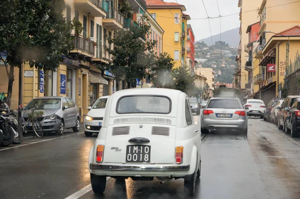 San Remo Italia Febrero 2018 Vista Desde Coche Las Carreteras — Foto de Stock