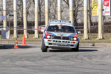St. Petersburg, Rusya - 14 Nisan, 2018. Kentsel motor St. Petersburg'da yarış spor yarışmaları.