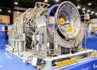 St. Petersburg, Rusya - 3 Ekim, 2018. St. Petersburg Expo forumda Uluslararası yıllık gaz Forum.