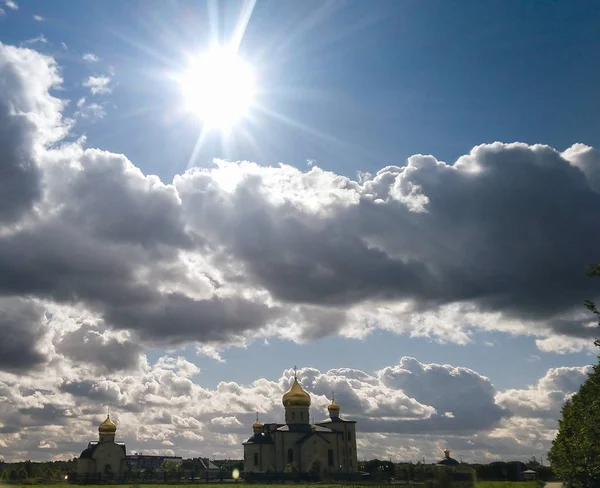 Vedute Urbane Edifici Diverse Condizioni Meteorologiche — Foto Stock