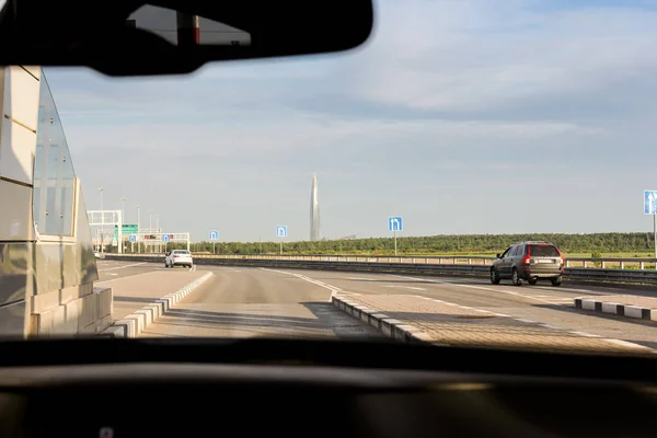 Sestroretsk Russland Juni 2018 Verkehr Auf Autobahnen Der Nähe Von — Stockfoto