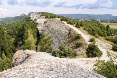 Kretase dönemi dağ pitoresk Kırım manzaralar.