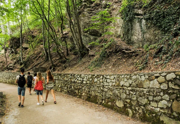 Kırım Yalta Temmuz 2018 Orman Şelale Uchan Ziyaret — Stok fotoğraf