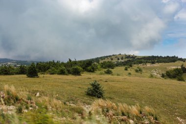 Yüksek irtifa dağ manzarası.