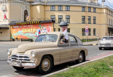 Retro araba taksi Zafer.