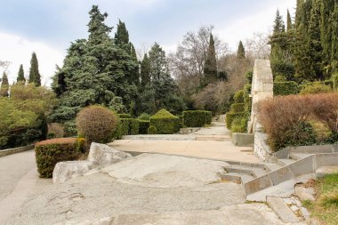 Klasik saray bahçesi.