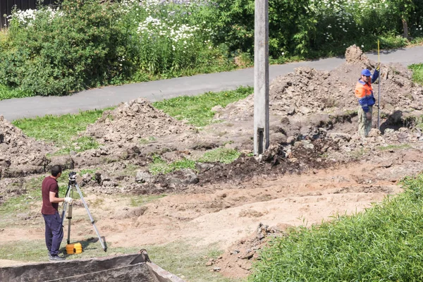 Étapes du système de drainage . — Photo