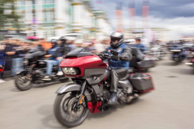 Motosiklet hareket bulanıklığı.