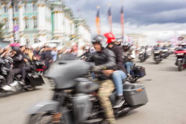 Motosiklet hareket bulanıklığı.