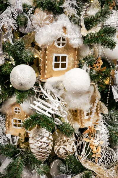 Christmas decorations on the Christmas tree. — Stock Photo, Image