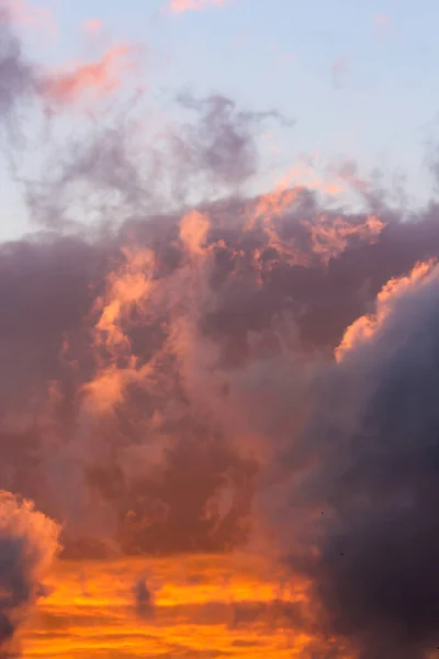 Solar Illumination Clouds Picturesque Clouds Sky Backlit Sun — Stock Photo, Image