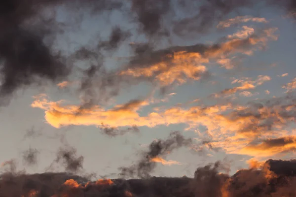 Picturesque Clouds Sky Backlit Sun — Stock Photo, Image