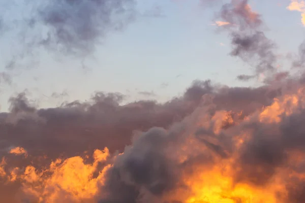 Picturesque Clouds Sky Backlit Sun — Stock Photo, Image