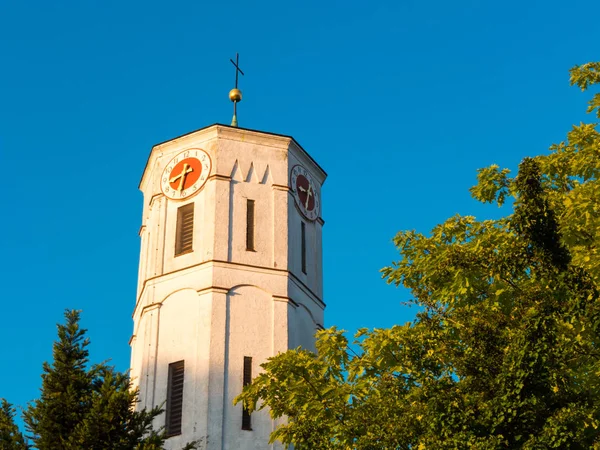 Campanario Gersthofen Municipio Distrito Augsburg Baviera Alemania — Foto de Stock