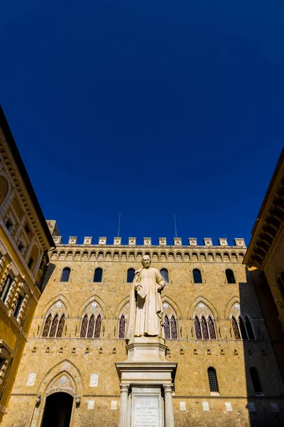 Siena Italy September 2016 Palazzo Salimbeni Headquarters Monte Dei Paschi — Stock Photo, Image