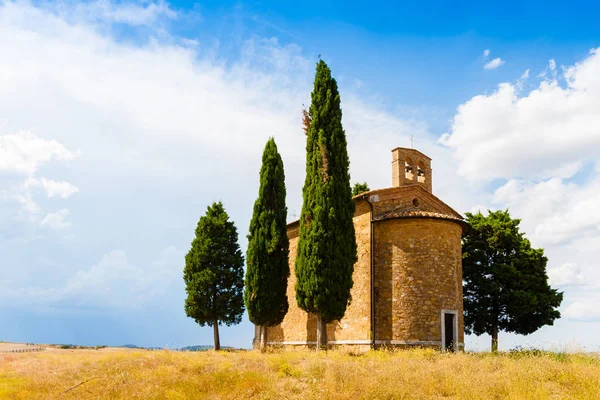 Siena Italy August 2013 Church Madonna Vitaleta Unesco Site Crete — Stock Photo, Image