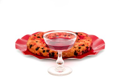 Elba, İtalya'dan Schiaccia briaca (sarhoş kek)