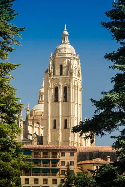 Segovia Cathedral Gothic Style Roman Catholic Cathedral Segovia Spain — Stock Photo, Image