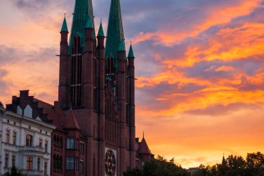 St. Bonifatius Katolik kilisesidir Kreuzberg bölge Berlin, Almanya