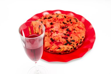 Elba, İtalya'dan Schiaccia briaca (sarhoş kek)