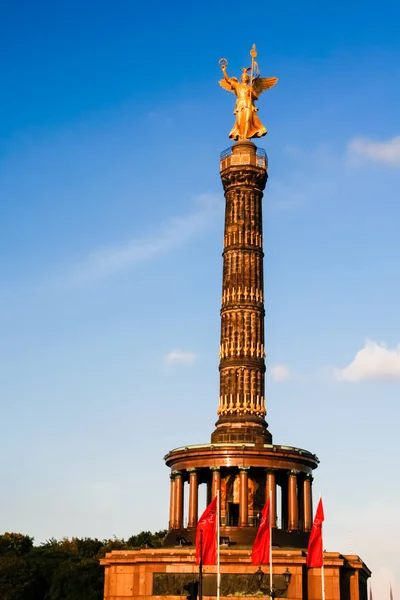 Victory Column Egy Emlékmű Berlin Németország 2007 Ben Felújítás Előtt — Stock Fotó