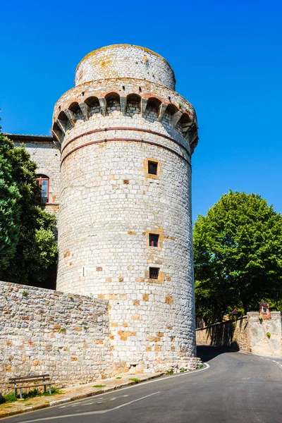 Château Cacciaconti Est Une Forteresse Médiévale Trequanda Près Sienne Italie — Photo