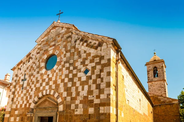 Église Paroissiale Des Sts Pierre Paul Trequanda Près Sienne Italie — Photo