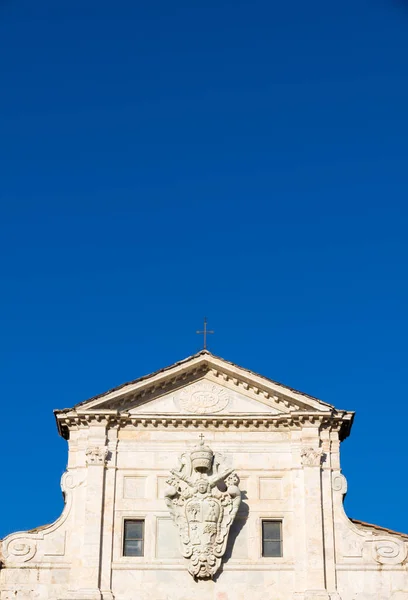 Particular Facade Raimondo Church Siena Italy — Stock Photo, Image