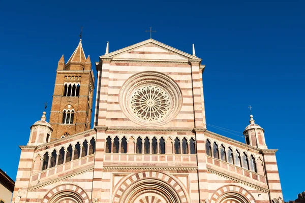 Grosseto Katedrális Pedig Római Katolikus Katedrális Szentelt Szent Lőrinc — Stock Fotó