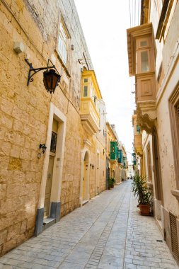 Mdina, Northern Malta bölge müstahkem bir şehirde bir sokak