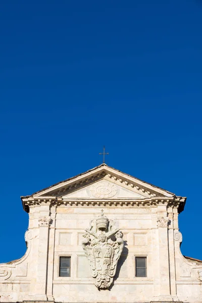 Particular Fachada Iglesia San Raimondo 1660 Siena Italia — Foto de Stock