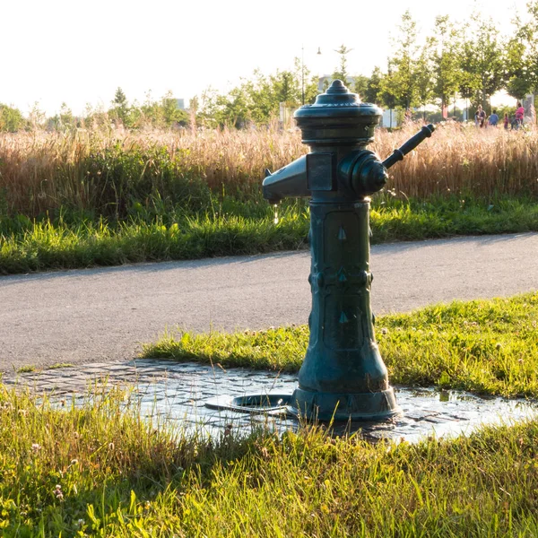 A drinking fountain, also called a water fountain or bubbler, it is designed to provide drinking water